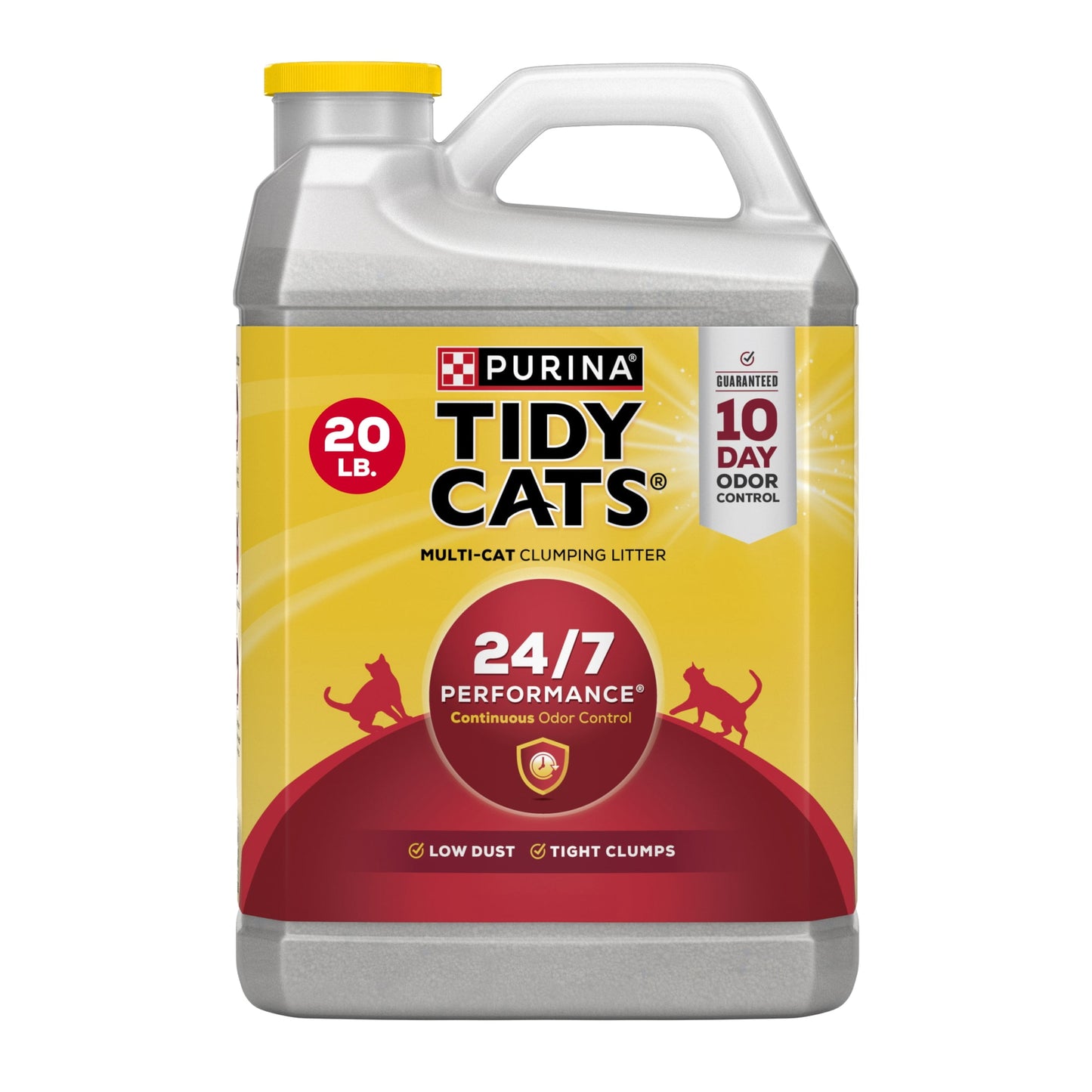 Purina 24/7 Clumping Cat Litter, Low Dust, Deodorizing, 20 Lb. Jug