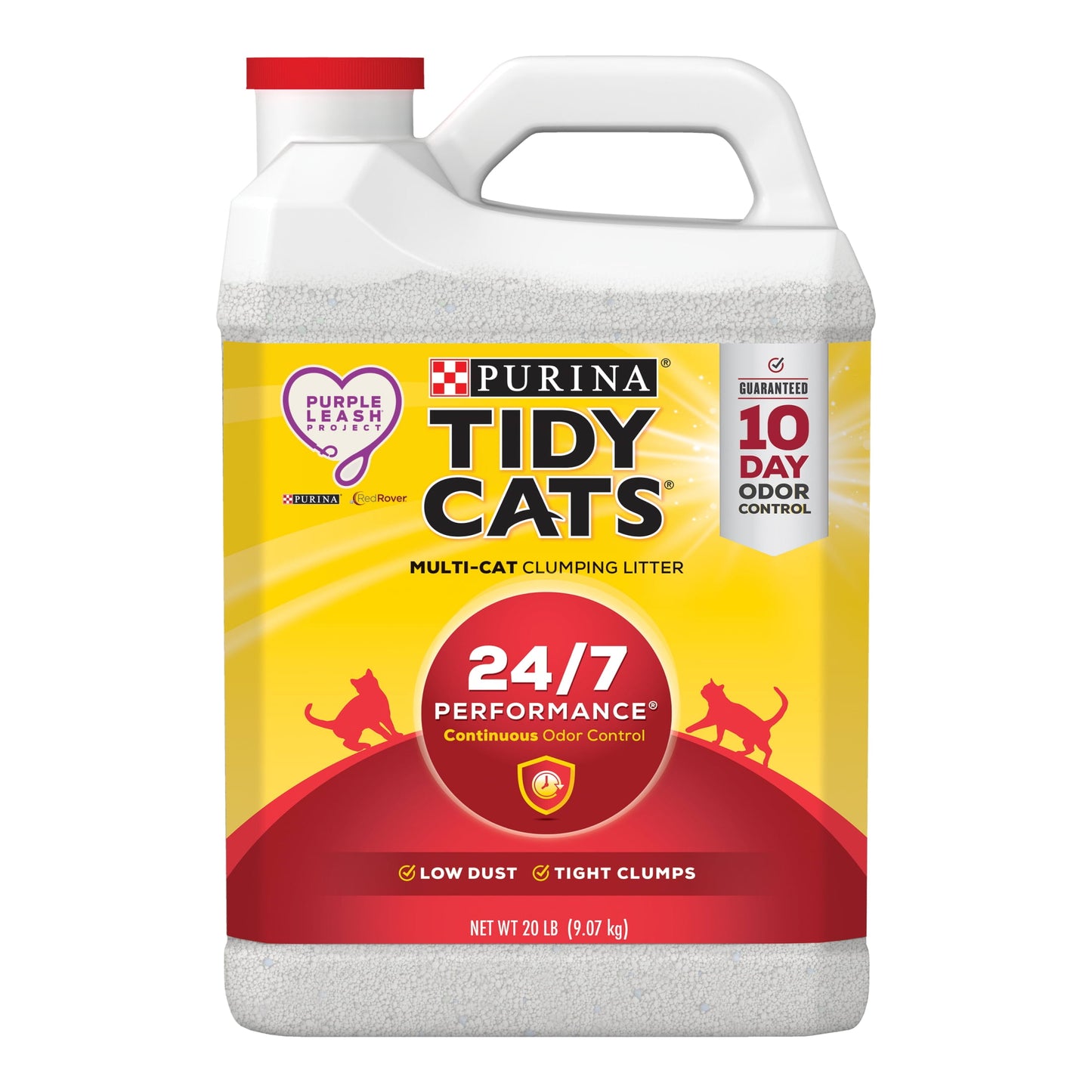 Purina 24/7 Clumping Cat Litter, Low Dust, Deodorizing, 20 Lb. Jug
