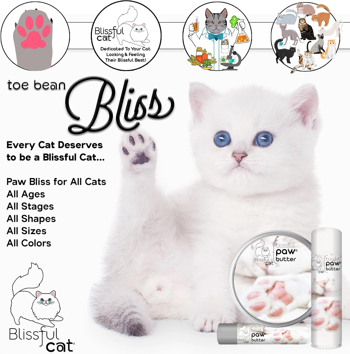 The Blissful Cat Paw Butter, 0.15-Ounce